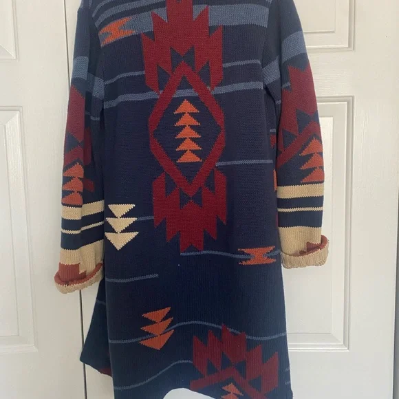 Pendleton WOMEN'S GRAPHIC SWEATER COAT - size S - Picture 6 of 7